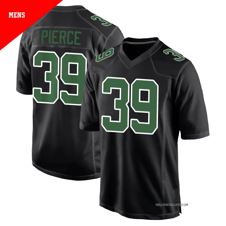 Men's Philadelphia Eagles Dameon Pierce ＃39 Game Black/Kelly Carbon Green Fashion Jersey