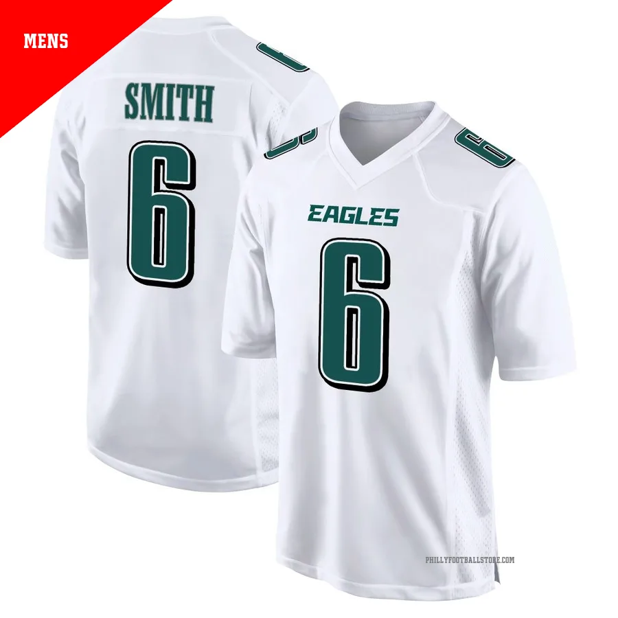 Men's Philadelphia Eagles DeVonta Smith ＃6 Game White Tundra Fashion Jersey