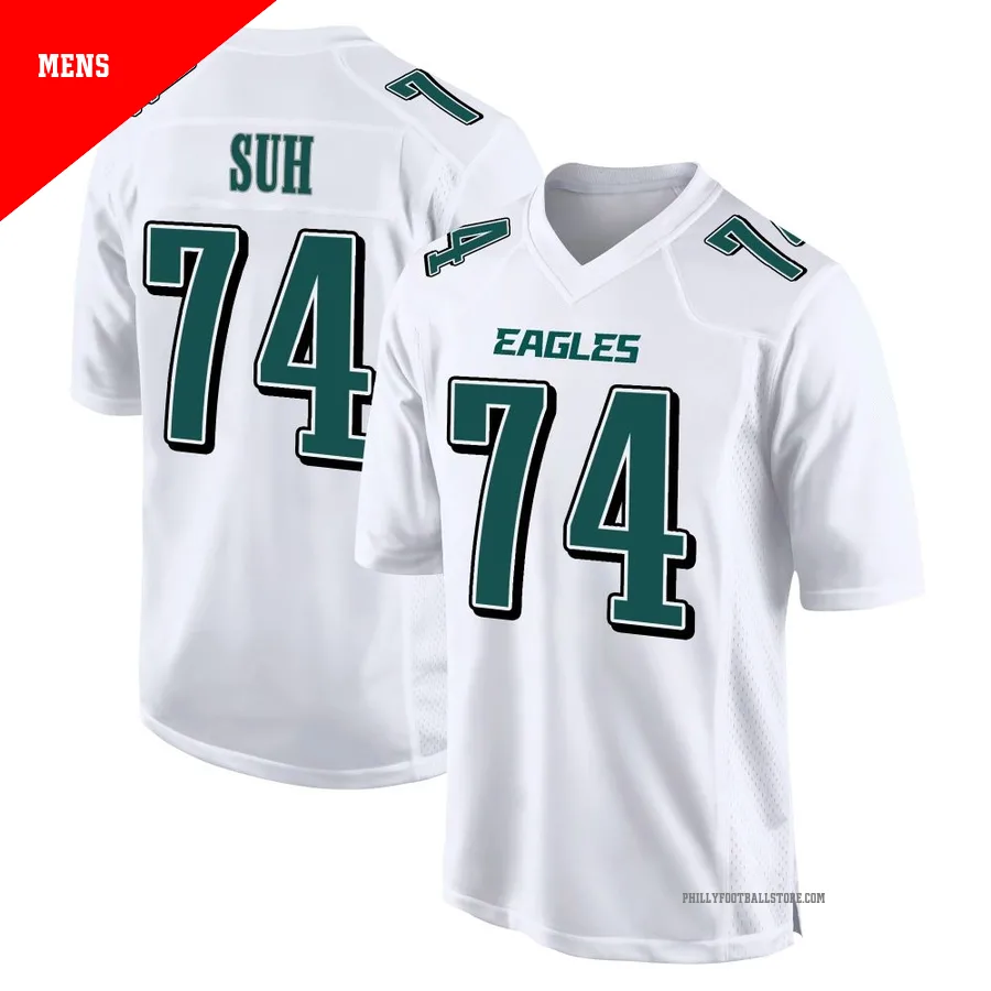Men's Philadelphia Eagles Ndamukong Suh ＃74 Game White Tundra Fashion Jersey