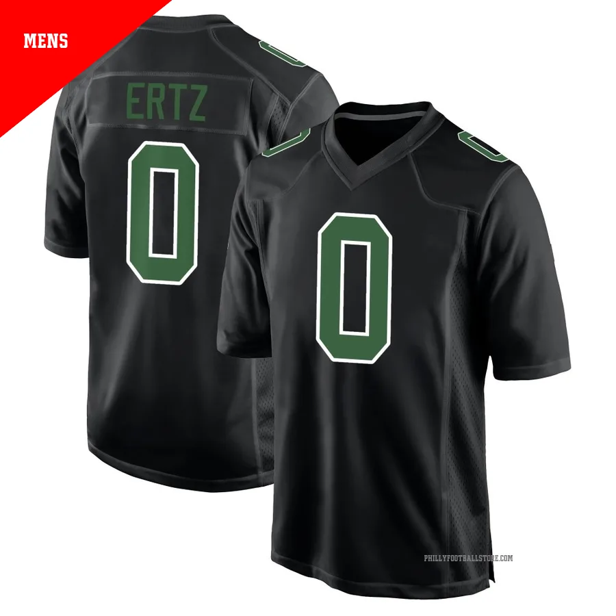 Men's Philadelphia Eagles Zach Ertz ＃0 Game Black/Kelly Carbon Green Fashion Jersey