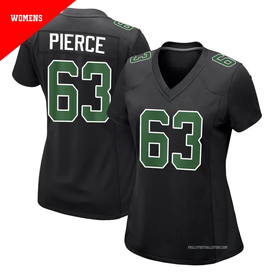 Women's Philadelphia Eagles Hollin Pierce ＃63 Game Black/Kelly Carbon Green Fashion Jersey