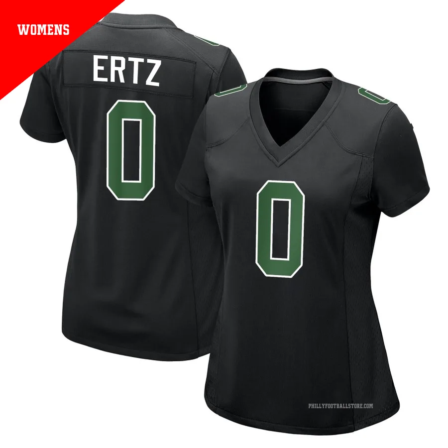 Women's Philadelphia Eagles Zach Ertz ＃0 Game Black/Kelly Carbon Green Fashion Jersey