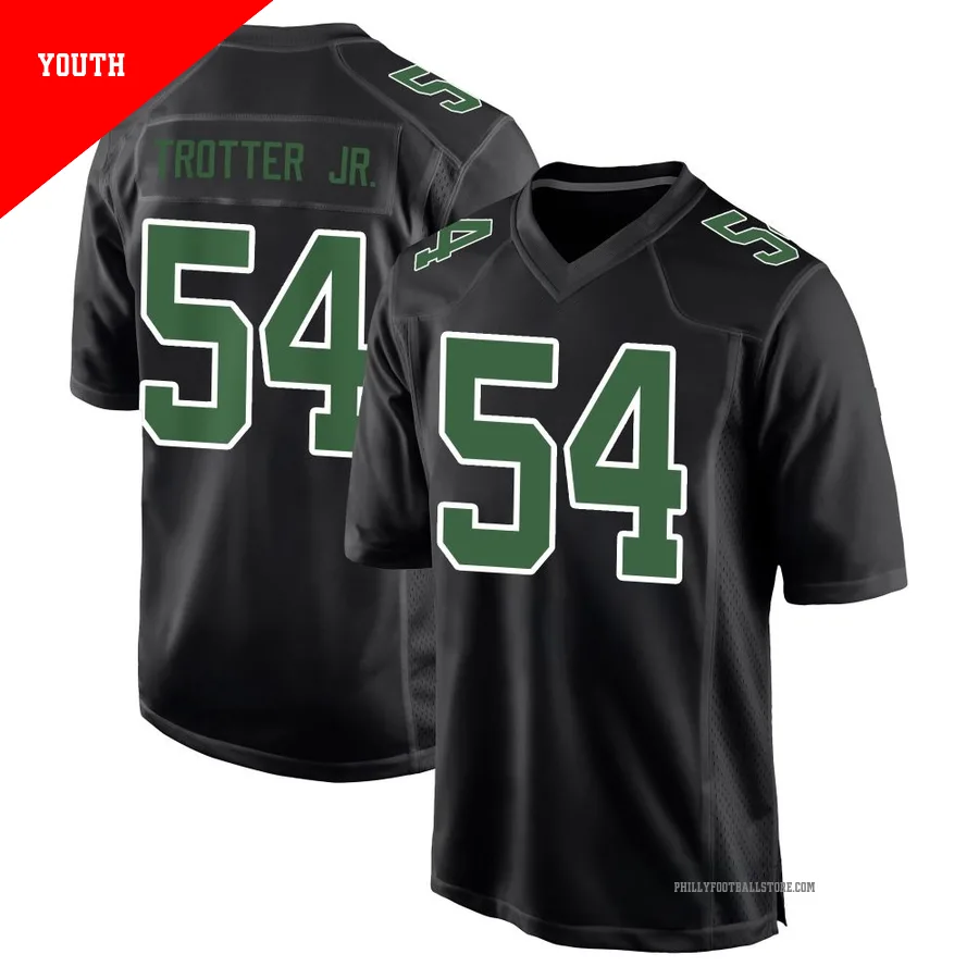 Youth Philadelphia Eagles Jeremiah Trotter Jr. ＃54 Game Black/Kelly Carbon Green Fashion Jersey