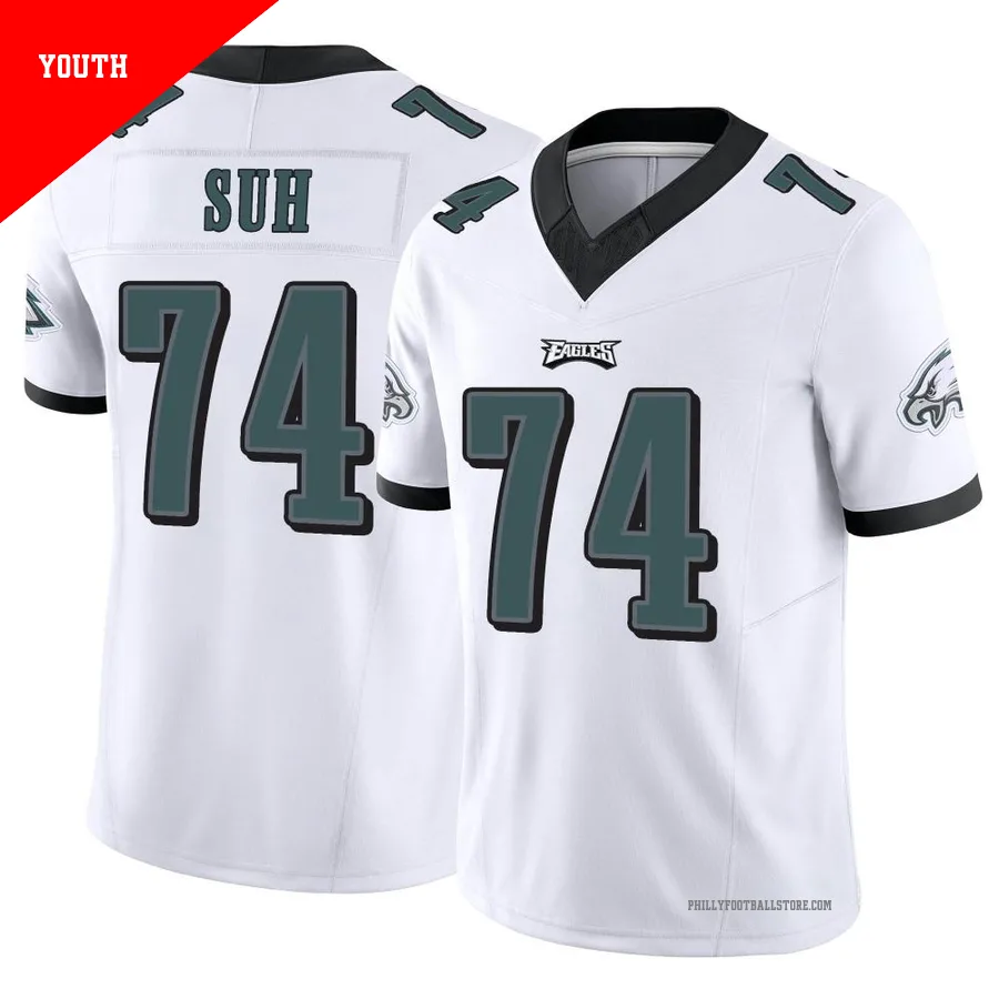 Youth Philadelphia Eagles Ndamukong Suh ＃74 Limited White Vapor F.U.S.E. Jersey
