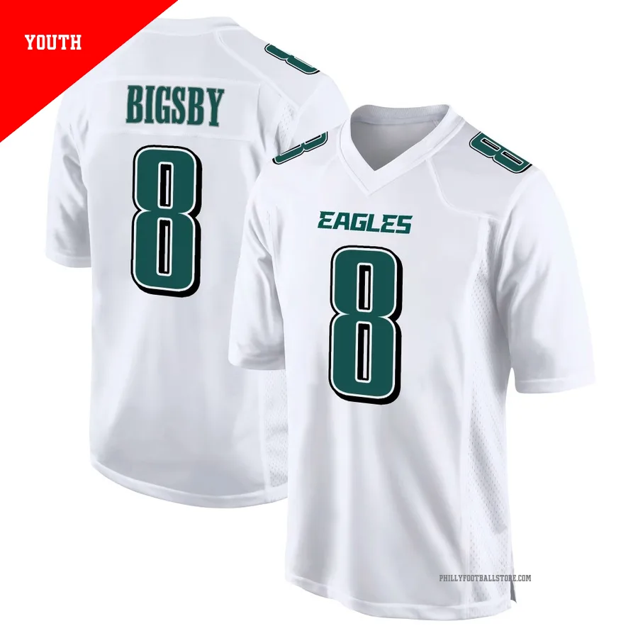 Youth Philadelphia Eagles Tank Bigsby ＃8 Game White Tundra Fashion Jersey